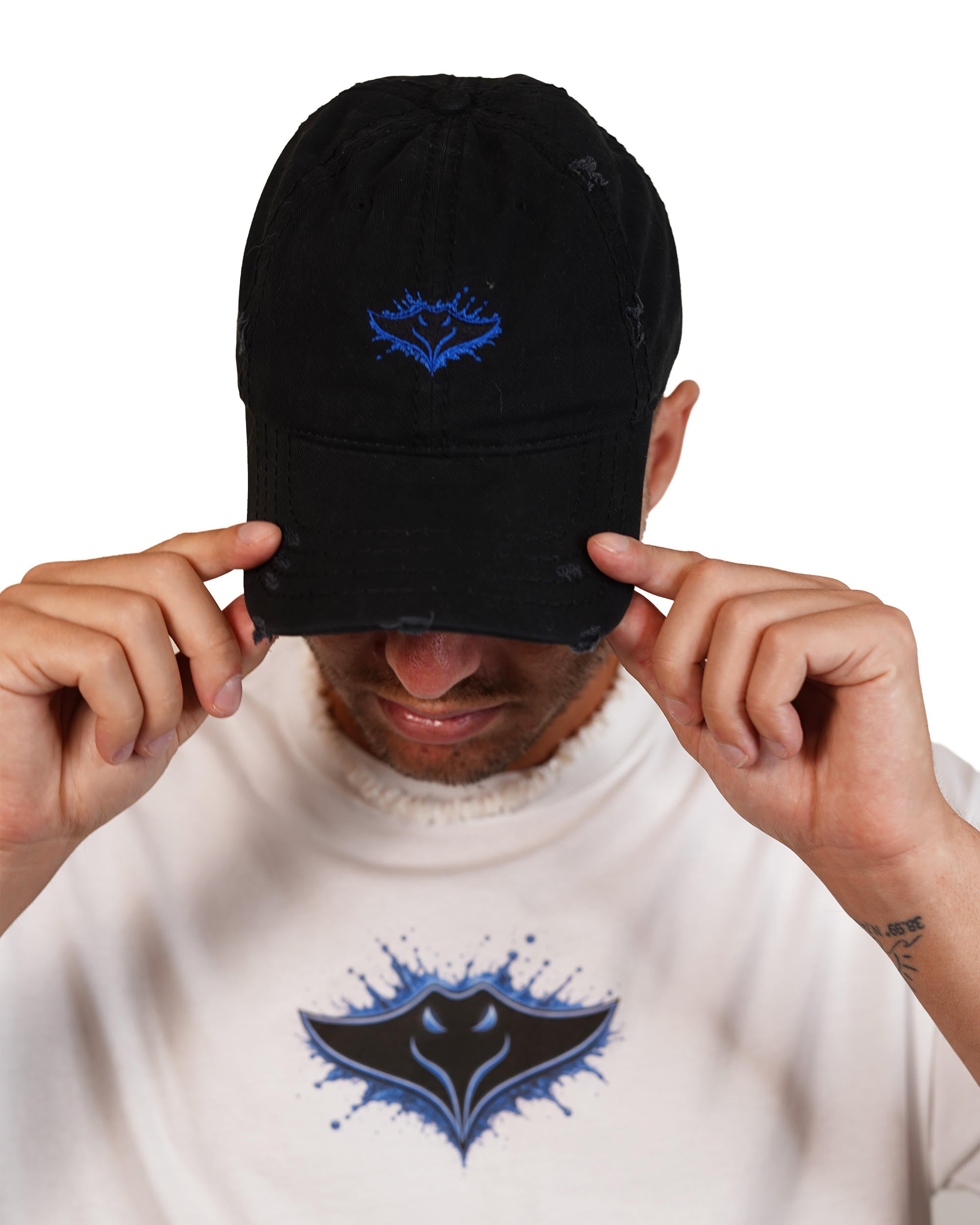 Ray Distressed Dad Hat (Embroidery)
