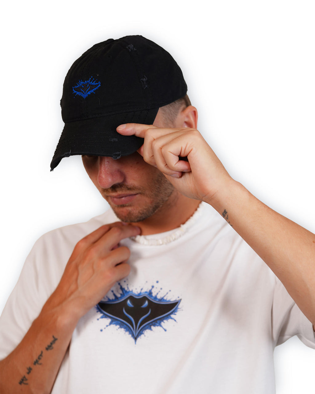 Ray Distressed Dad Hat (Embroidery)
